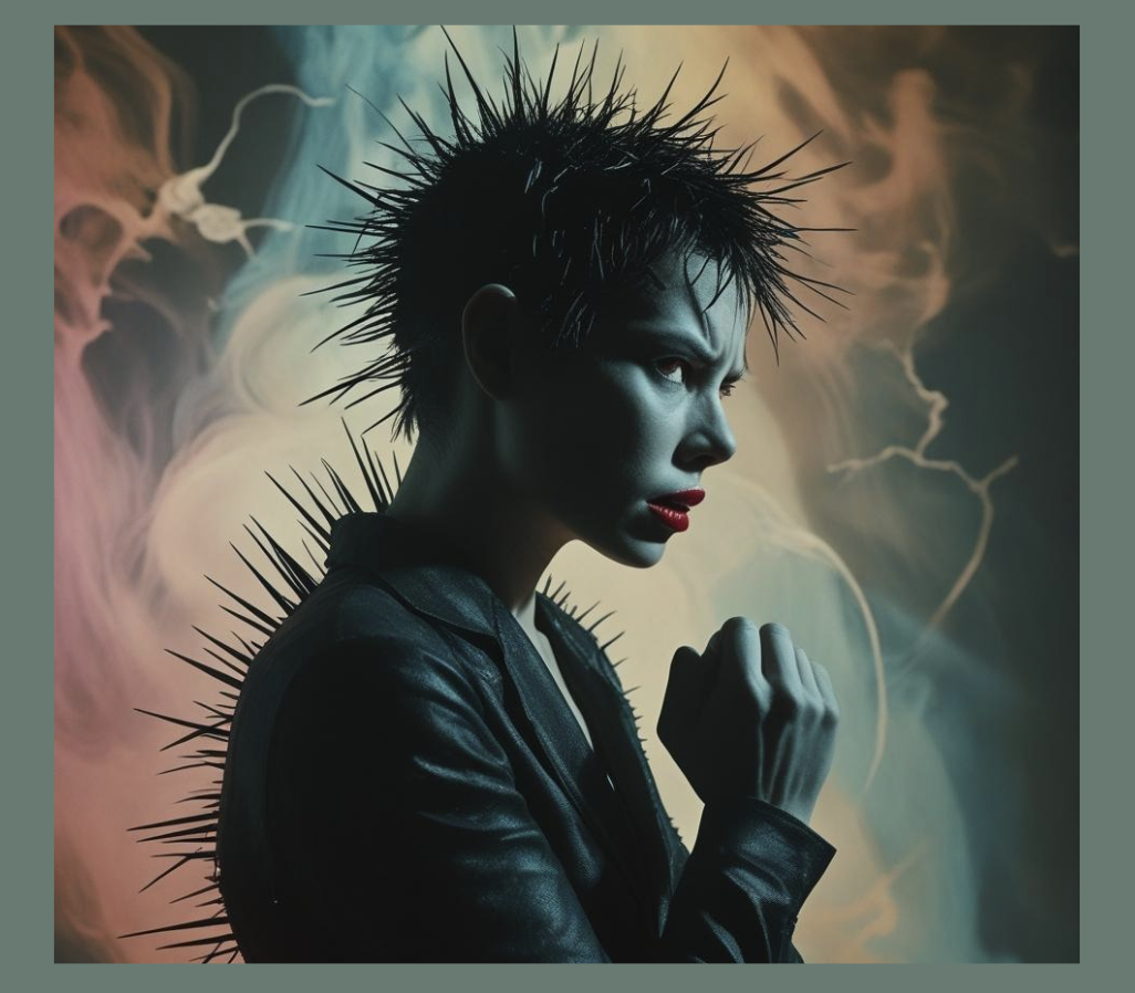 prickly woman porcupine position